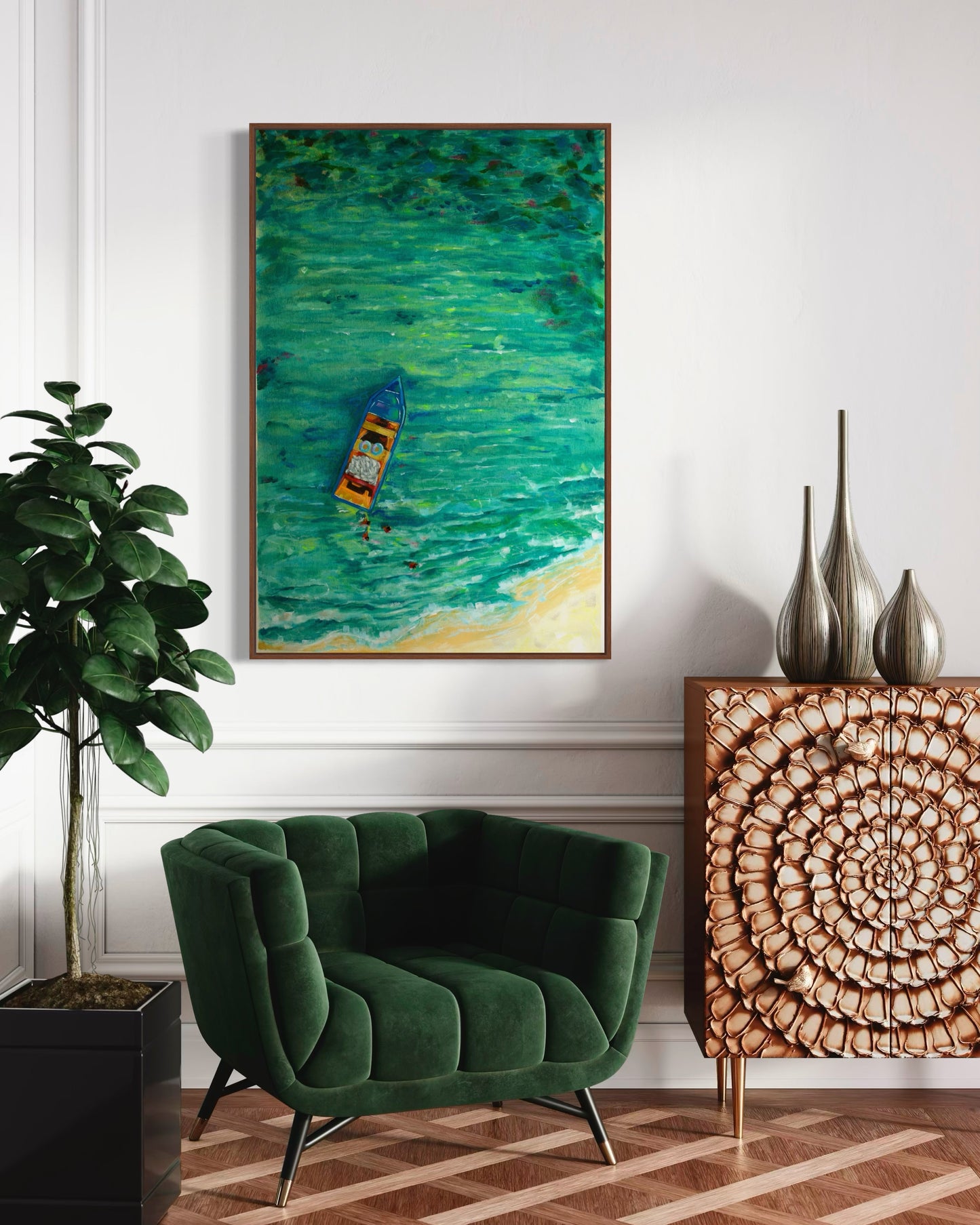 Pescando me enamoré (74 x 114 cm)